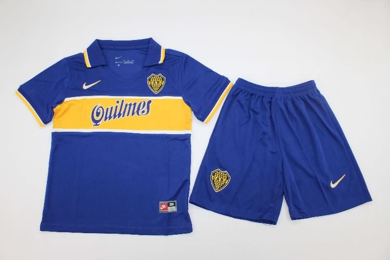 1996/97 Boca Juniors Home Kids Soccer Jersey And Shorts