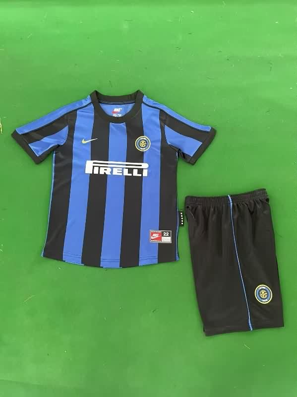 1999/00 Inter Milan Home Kids Soccer Jersey And Shorts