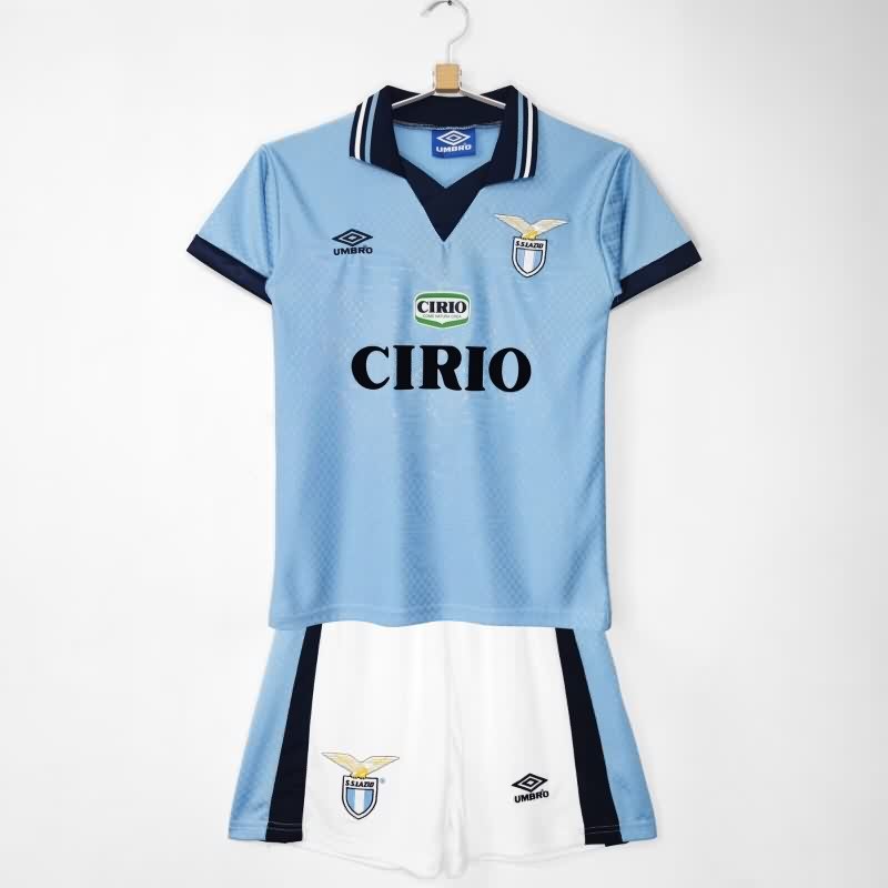 1996/97 Lazio Home Kids Soccer Jersey And Shorts