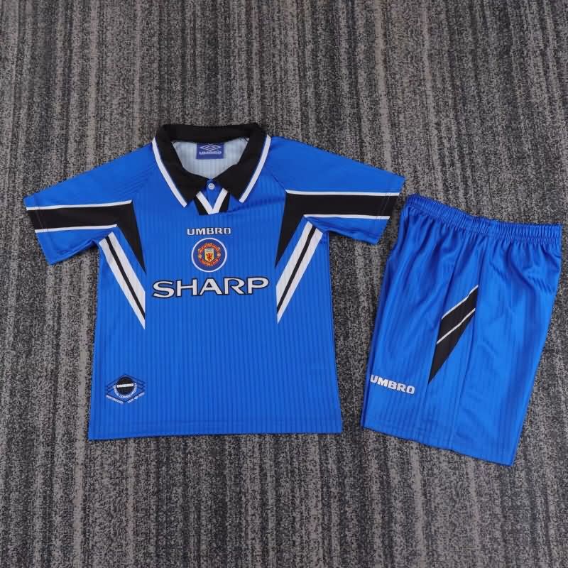 1996/98 Manchester United Third Kids Soccer Jersey And Shorts
