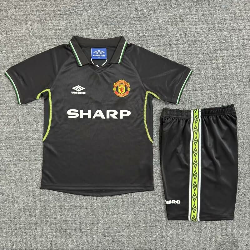 1998/99 Manchester United Third Kids Soccer Jersey And Shorts