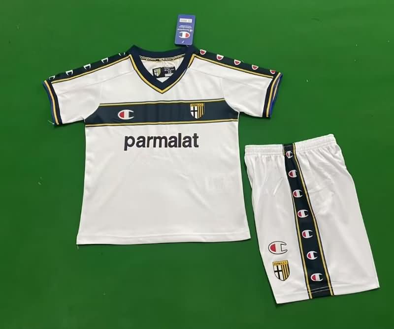 2002/03 Parma Away Kids Soccer Jersey And Shorts