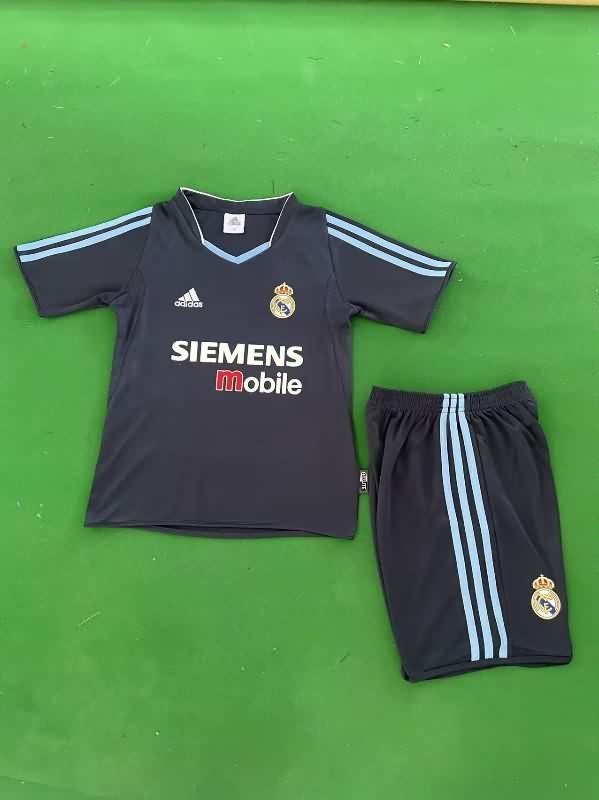 2003/04 Real Madrid Away Kids Soccer Jersey And Shorts
