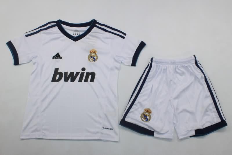 2012/13 Real Madrid Home Kids Soccer Jersey And Shorts