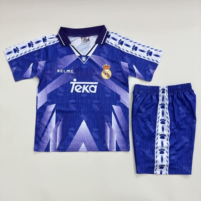 1996/97 Real Madrid Away Kids Soccer Jersey And Shorts