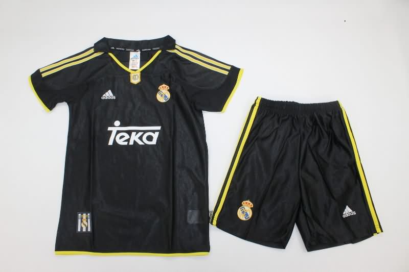 1999/00 Real Madrid Away Kids Soccer Jersey And Shorts